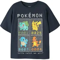 Name it T-shirt - NkmJis - Pokémon - Navy Blazer - - 11-12 år (146-152) - T-Shirt