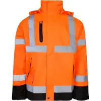 Lyngsøe Rainwear Lyngsøe regnjakke XL - Åndbar Hi-Vis Gul regnjakke i slidstærk kvalitet