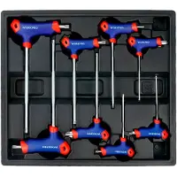 Workpro T-handle T10-t50 Modular Series Torx-nøglesæt 8 Stykker