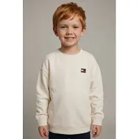 Tommy Hilfiger Sweatshirt - Ancient White - - 6 år (116) - Sweatshirt