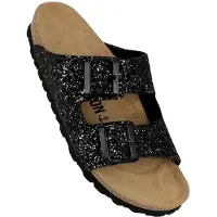Bayton Pantoletter 'Atlas' brun / sort