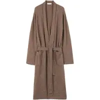 GOBI Cashmere Lang badedragt 'Men's Cashmere Robe' taupe