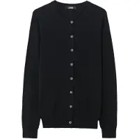 GOBI Cashmere Cardigan 'Essential' black denim