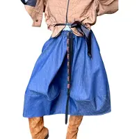 IUnique Nederdel 'Denim Balloon Skirt' blue denim
