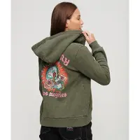 Superdry Tattoo Rhinestone Sweatshirt Med Lynlås