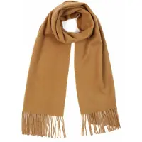 GOBI Cashmere Sjal 'Unisex Cashmere Fringed Scarf' camel