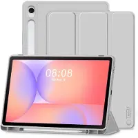 Tech-Protect SmartCase Pen for Samsung Galaxy Tab S9 11.0 / S9 FE / S10 FE / S10 Lite 10.9 X710 / X716B / X510 / X516B / X520 / X526 / X400 / X406B - Grey