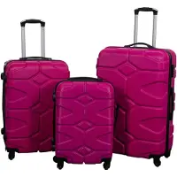 Borg Living Kuffert - Hardcase rejsekuffert - Military pink - Letvægts kuffert
