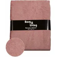 Borg Living Rosa velour dug - 9 meter dug - Nervøs velour - Blødt velour stof til borddug - Pakker med 3 meter