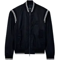 Armani Exchange A|X Armani Exchangetil mænd. XM002017AF19828UC001 Sortbomberjakke i satin (L), Casual, Polyester