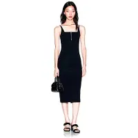 Armani Exchange A|X Armani Exchangetil kvinder. XW002056AF21295UC001 Sort bodycon-kjole (L), Casual, Polyester, Uden ærmer/stropper