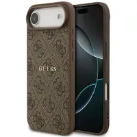 GUESS 4G Ring Classic Logo MagSafe-etui til iPhone 17 Air – Brun