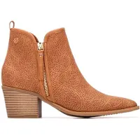 Xti Xtitil kvinder. 14526603-CAMEL Ankelstøvler 145266 brun (38), 3-5 cm, Lynlås, Casual
