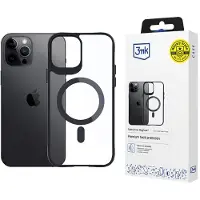 3mk Protection 3mk Satin Armor MagCase med MagSafe til iPhone 12 Pro Max – Gennemsigtig med sort ramme