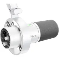 Fifine K688W dynamisk mikrofon (hvid)