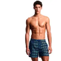 Emporio Armani Emporio Armanitil mænd. EM000583_AF20442 Blå printet badedragt (S), Badetøj, Polyester