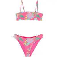 Roxy - Mærker - Aquarella Bandeau Set Sangria Sunset Aquarella Rg til UnisexUld - Børnetoj Størrelse 14 År Gammel