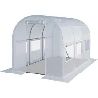 TOOLPORT 2x3m, Foliedrivhuse, PE-teltdug, hvid