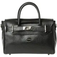 Mac douglas Håndtaske 'Sacs À Main MINI Pyla Buni Cuir Noir' sort