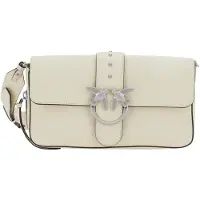 Pinko Håndtaske 'Sacs à main Love One Slouchy Zip Classic V Blanc' hvid