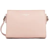 Lancaster Skuldertaske 'Lancaster Sac trotteur Zippée S Smooth Poudre' pink