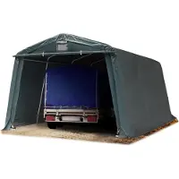 TOOLPORT 3,3x4,7m, Garagetelt, PE-teltdug, mørkegrøn