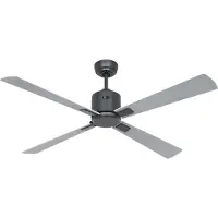 CasaFan ECO NEO III 132 BG-WE/LG WiFi Flügel Weiß/Lichtgrau Loftsventilator 27 W (Ø x H) 132 cm x 360 mm Basaltgrå med fjernbetjening, Timer, Vinterdrift,