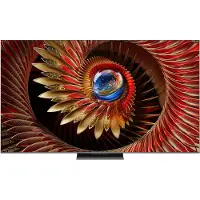 TCL 65C8K - 65 Diagonal klasse (64.5 til at se) - C8K Series LED-bagbelyst LCD TV - QLED - Smart TV - Google TV - 4K UHD (2160p) 3840 x 2160 - HDR - Quantum Dot, Mini-LED - børstet metal