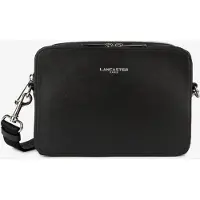LANCASTER PARIS Skuldertaske 'Lancaster Sacoche Cuir Homme Paris Homme Noir' sort