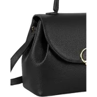 LANCASTER PARIS Håndtaske 'Lancaster Sac à main A rabat avec fermoir M Milano Pia Noir' sort