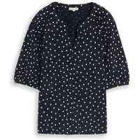 Tom Tailor Bluse navy / hvid