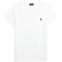 Ralph Lauren Polo Ralph Laurentil kvinder. 211B14611007 Hvid T-shirt med V-hals (S), Casual, Bomuld, Korte ærmer