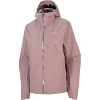 Salomon - Trail running tøj dame - Bonatti Waterproof Jkt W Antler til UnisexUld - Størrelse L - Lyserød