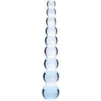 Vuxen Clarity Elysian Pearls Glass Dildo
