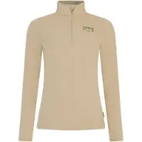 Protest - Fleece dame - Prtgentle 1/4 Zip Active Top Bamboo Beige til UnisexUld - Størrelse XS