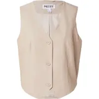Pieces Jakkesætsvest 'PCBOSELLA' beige-meleret