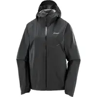 Salomon - Trail running tøj dame - Bonatti Waterproof Jkt W Deep Black til UnisexUld - Størrelse S - Sort