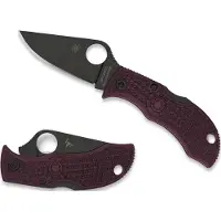 Spyderco Manbug Burgundy Lgwt CTS-PD#1 SPRINT foldekniv