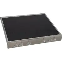 Electrolux glasoverplade med ramme, inox, 70cm 140230610390