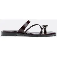 Stradivarius Flade Sandaler Med Sten-Detalje 1-100 39