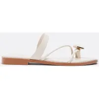 Stradivarius Flade Sandaler Med Sten-Detalje 1-002 39