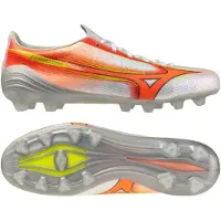 Mizuno Alpha Iii Made In Japan Fg Prism - Hvid/orange/gul - Græs (Fg), størrelse 44
