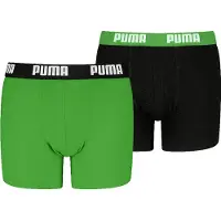 Puma Boxershorts - Everyday - 2-pak - Grøn/Sort - - 146/152 - Boxershorts