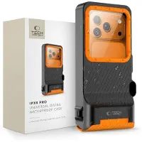 Tech-Protect IPX8 Pro Universal vandtæt dykkeretui 4.7-6.9 - Sort / orange