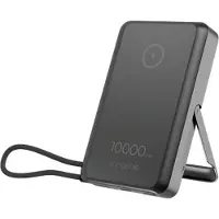 Gembird 15 W magnetisk trådløs powerbank med integreret stand, 10000 mAh, sort