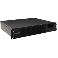 Armac - UPS (stativ-monterbar / ekstern) - online, USB-B, LCD, metalhus, støvfrit - AC 230 V - 1000 Watt - 1000 VA - 1-faset - 9 At - RS-232, USB - output-stikforbindelser: 8 - 2U - 19 - sort