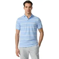 Hackett London Hackett Londontil mænd. HM5600194 Blå Hs Stripe-poloskjorte (S), Casual, Bomuld, Korte ærmer