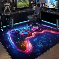 24hShop Måtte til gaming-rummet 80x120cm - Håndkontrol / gaming-måtte / gaming-gulvmåtte