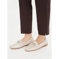 Caprice Slipper, white, made of Leather, Size 37