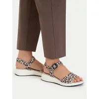 Caprice Sandal, beige, made of Leather without heel, Size 40